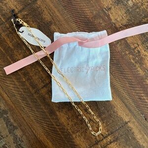 Electric Picks 14k Gold-Filled Paperclip Chain Necklace - NEW WITH TAGS
